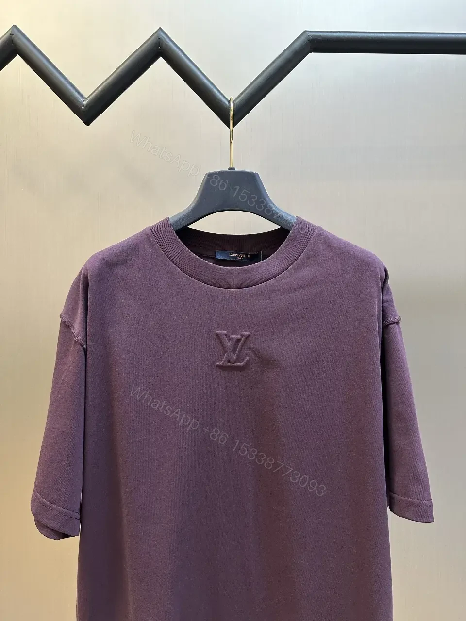View 10 of Chunky-Cut Cotton Tee: Oversized Luxe Logo Top