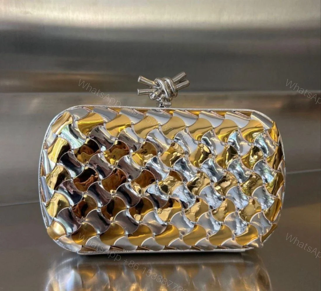 BOTTEGA Leather Knot Minaudiere Clutch Bag — view 1