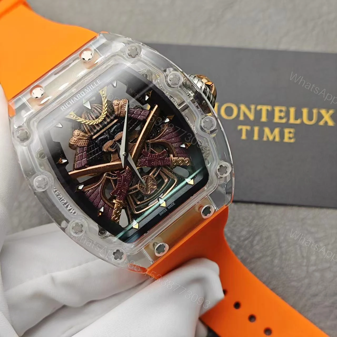 View 17 of Replica RM 047 New Samurai Armor Orange Strap