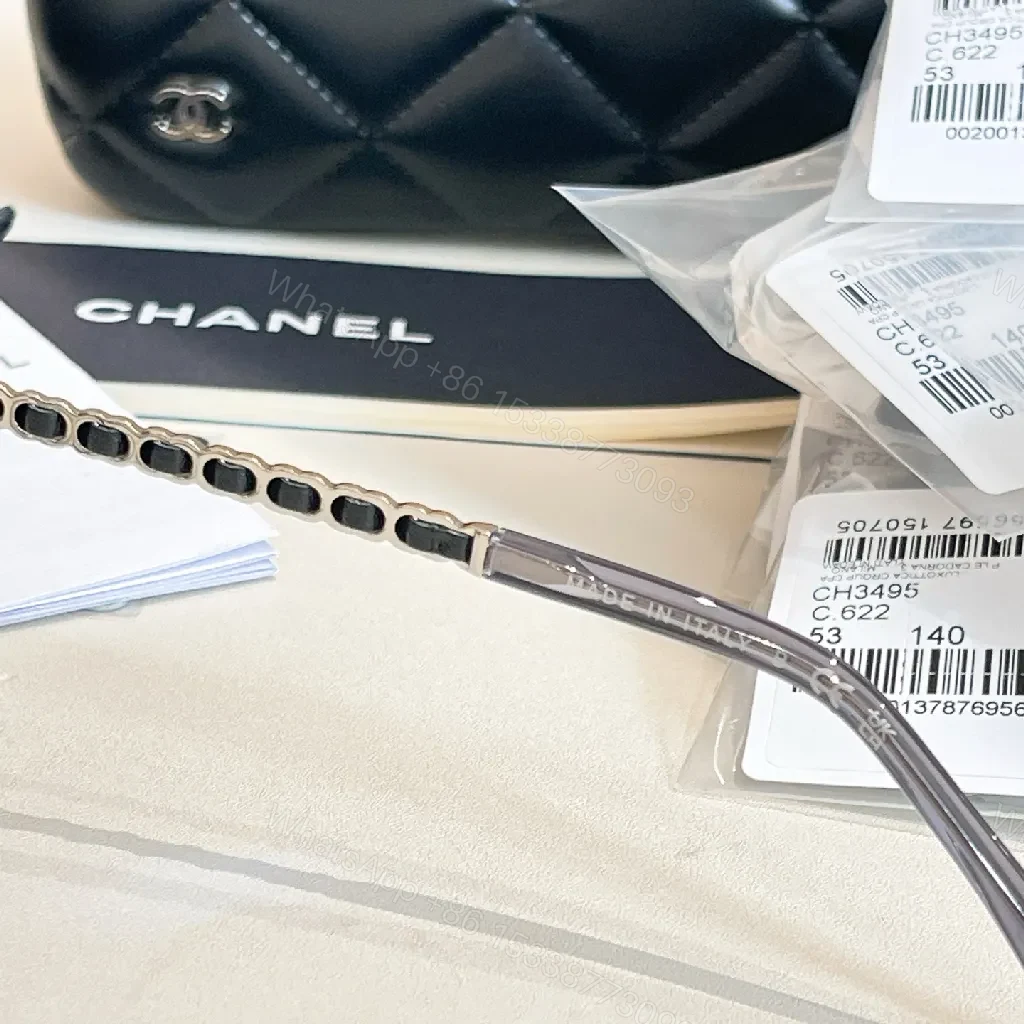 View 2 of Transparent Tx Eyewear – Modern Luxury, Subtle CC Accents
