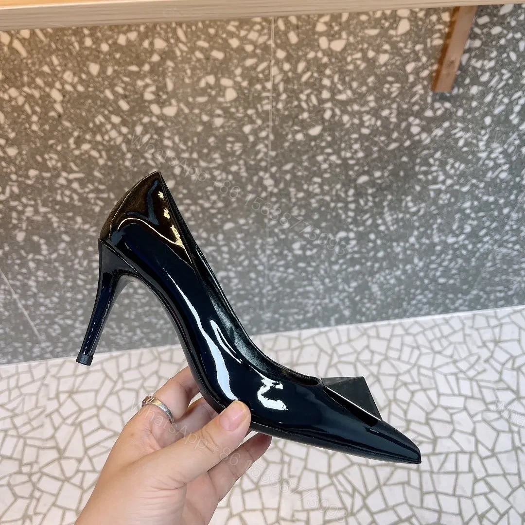 Valentino Women Black Patent Leather Pumps — view 1