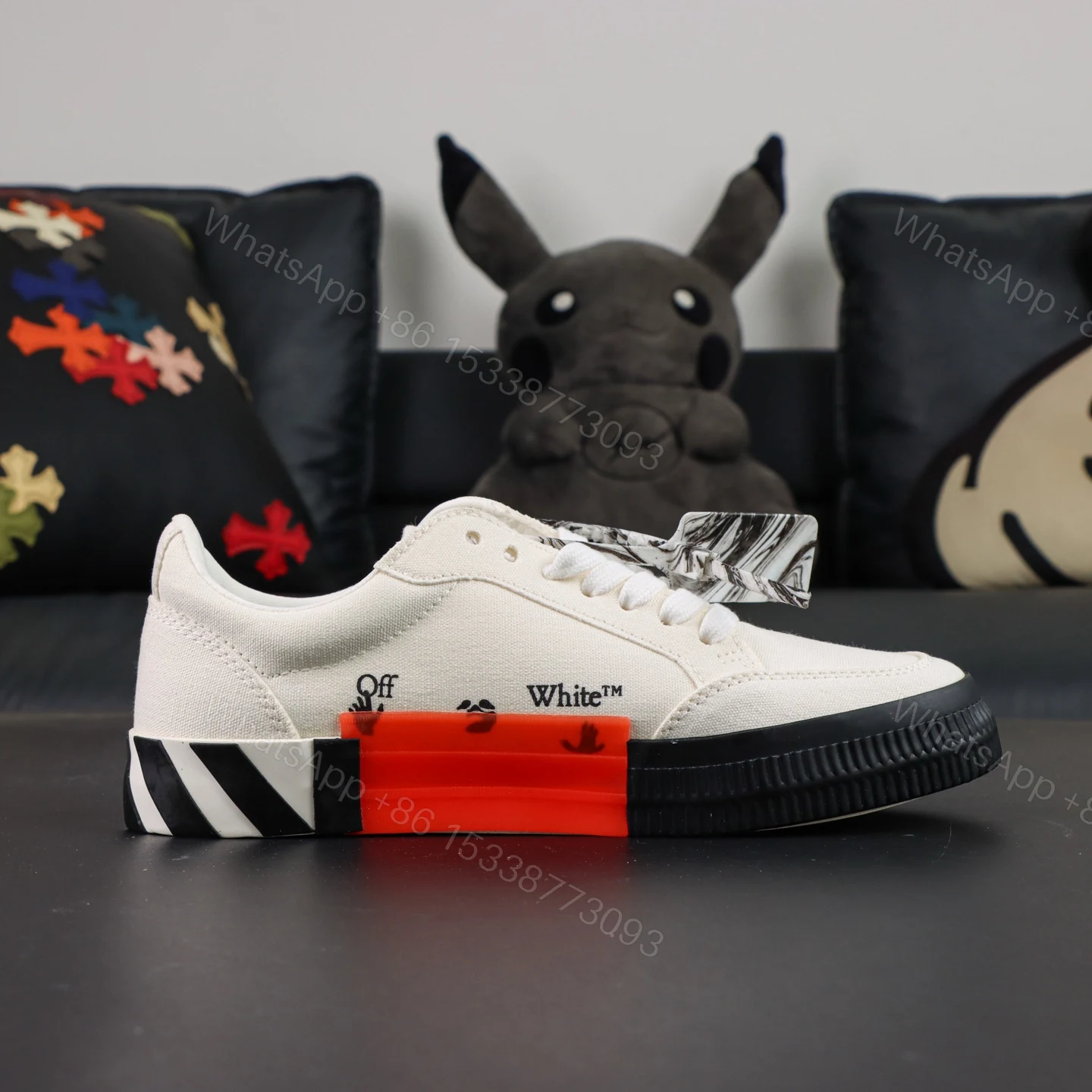 View 2 of Off White Low Vulcanised White Green