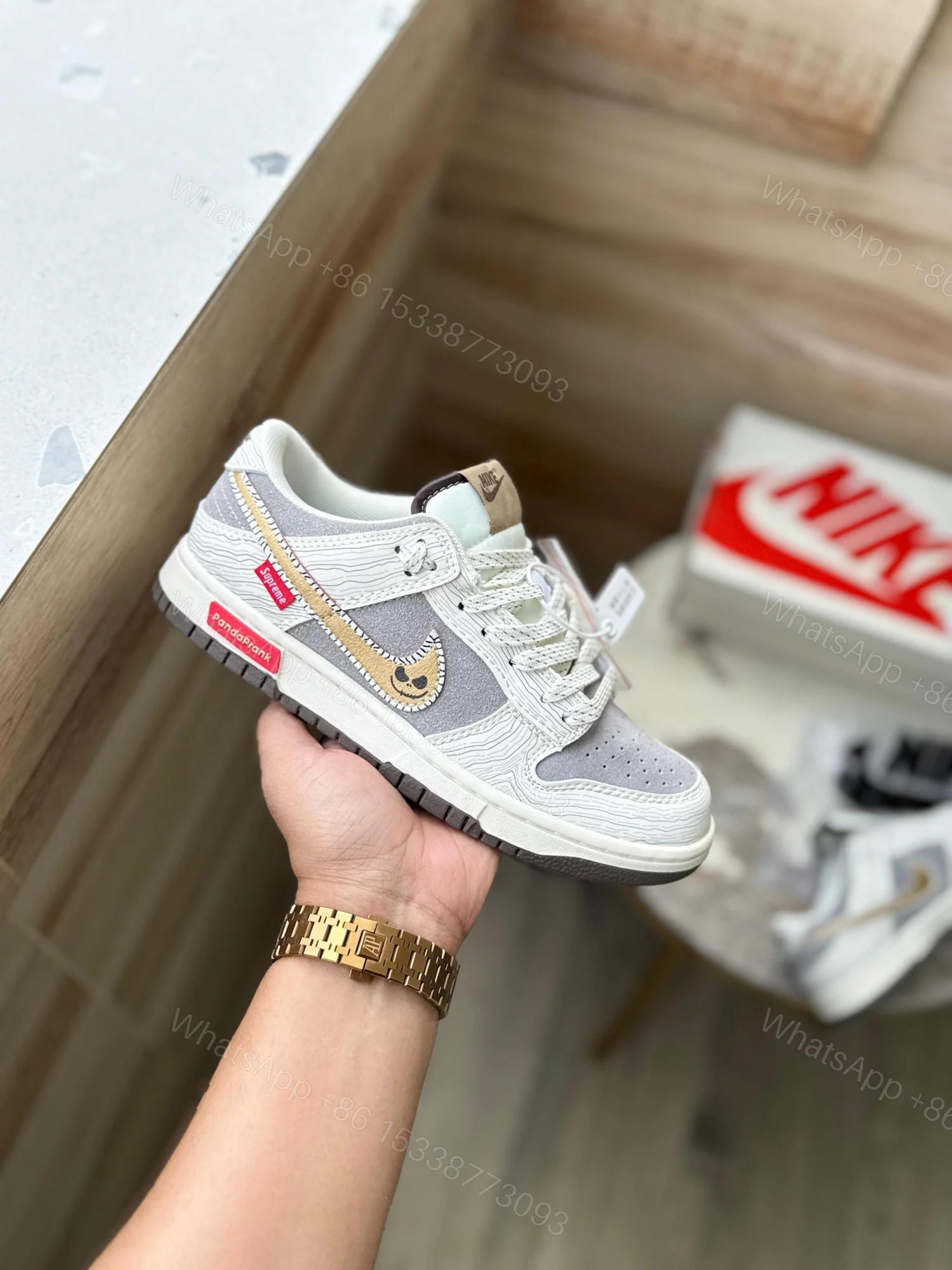 View 4 of FIRST COPY NIKE SB DUNK PANDAPRANK WHITE 2025