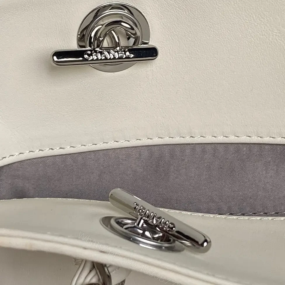 View 6 of Ivory-Rose Logo Tote: Modern Minimalist Luxury Shoulder Bag