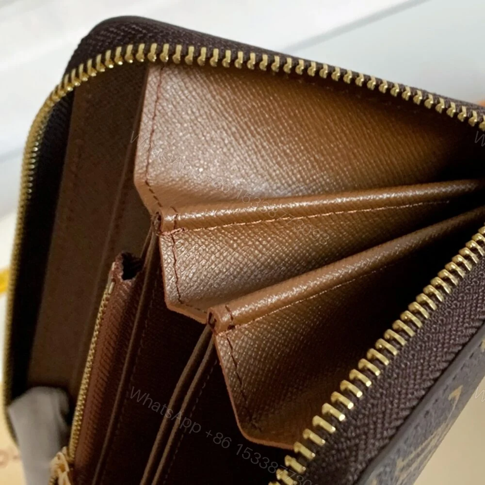 View 7 of Louis Vuitton Monogram Long Zippy Wallet Brown 19Cm M42616