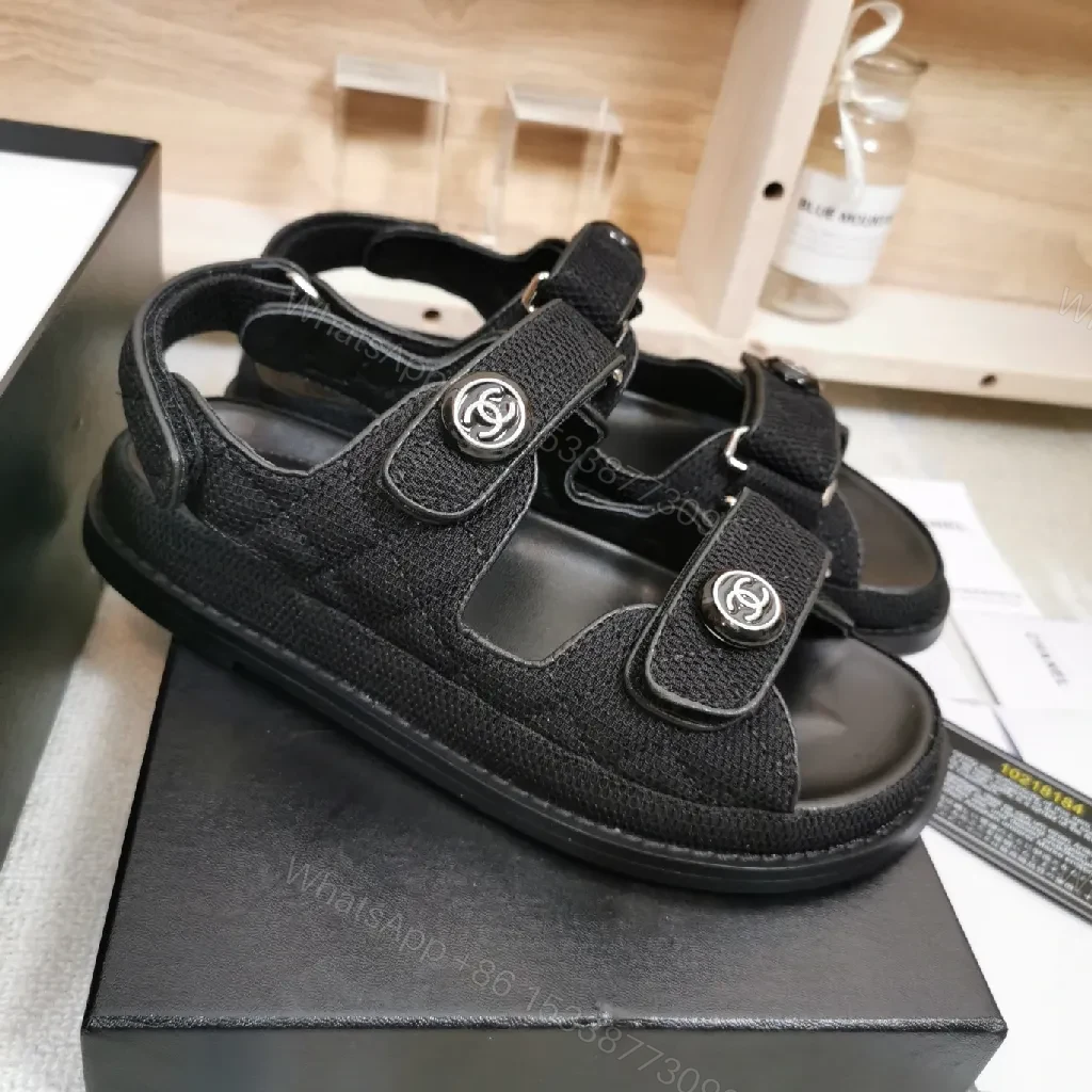 View 4 of Chic Black Sandal Leather Modern Luxury Comfort Footwear