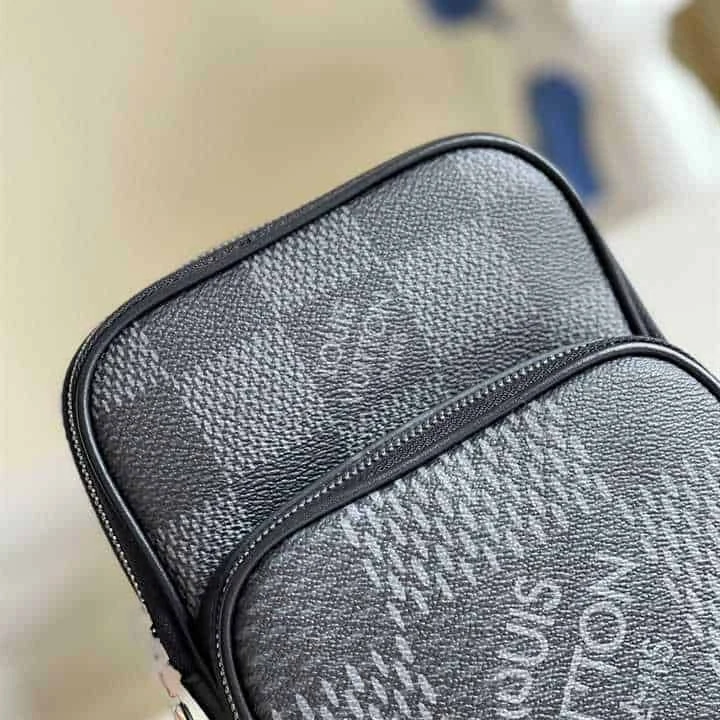 View 6 of LOUIS VUITTON AMAZONE SLINGBAG GRAY DAMIER GRAPHITE 3D COATED CANVAS N50012