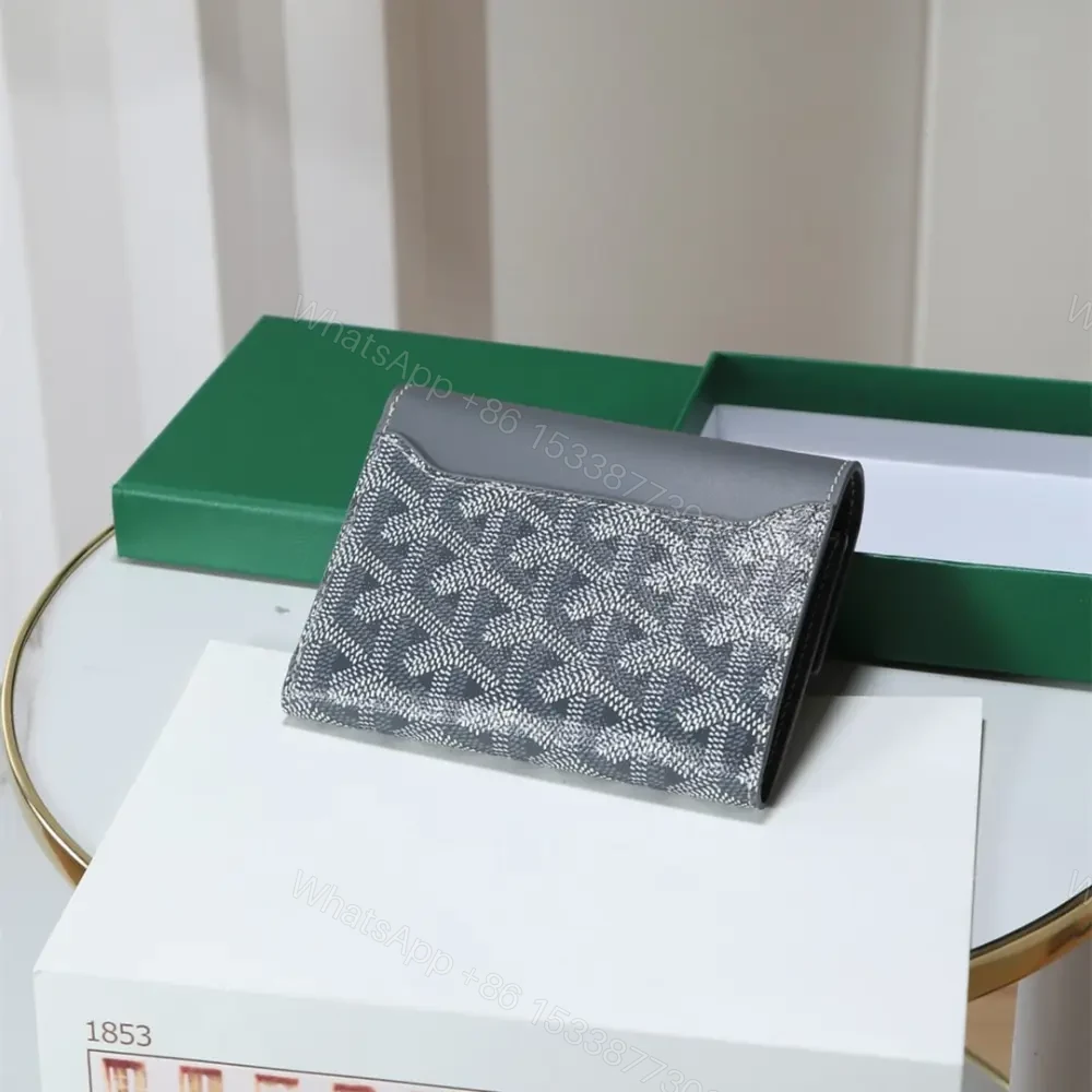 View 3 of 高仿Goyard*STGABR4拼色三折式錢夾錢包灰色免檢版
