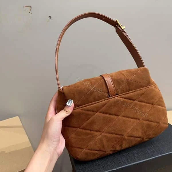 View 4 of Saint Laurent Le 5 À 7 Hobo Bag Brown 27Cm