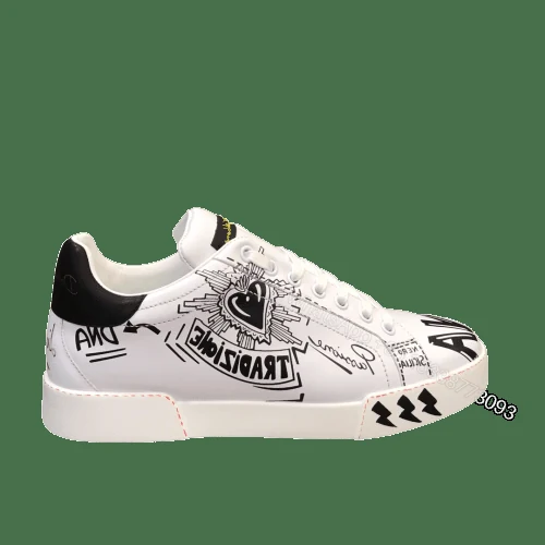 DOLCE & GABBANA CALFSKIN NAPPA PORTOFINO SNEAKERS – DG29 — view 1