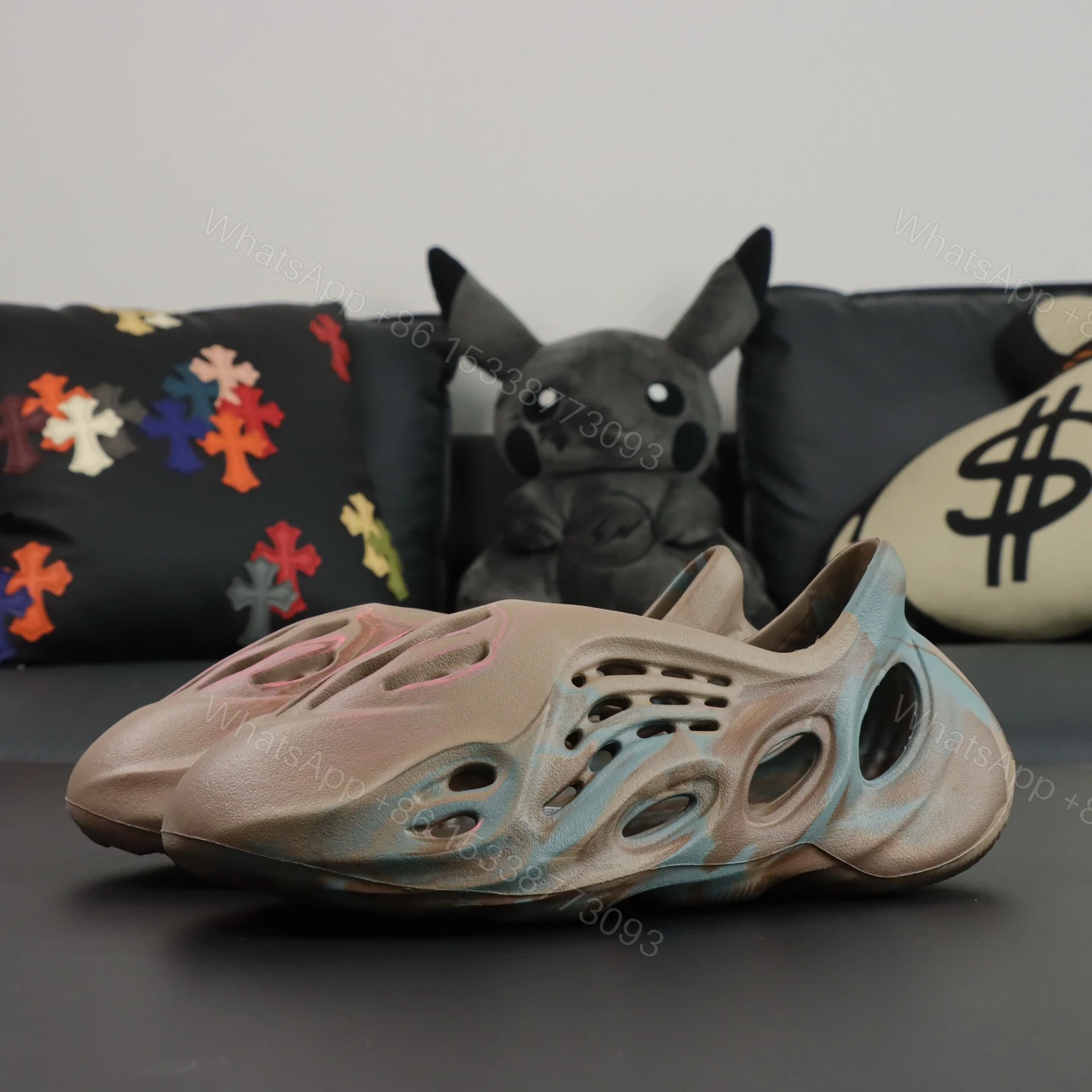 View 9 of Yeezy Foam Runner MX Sand Grey Reps