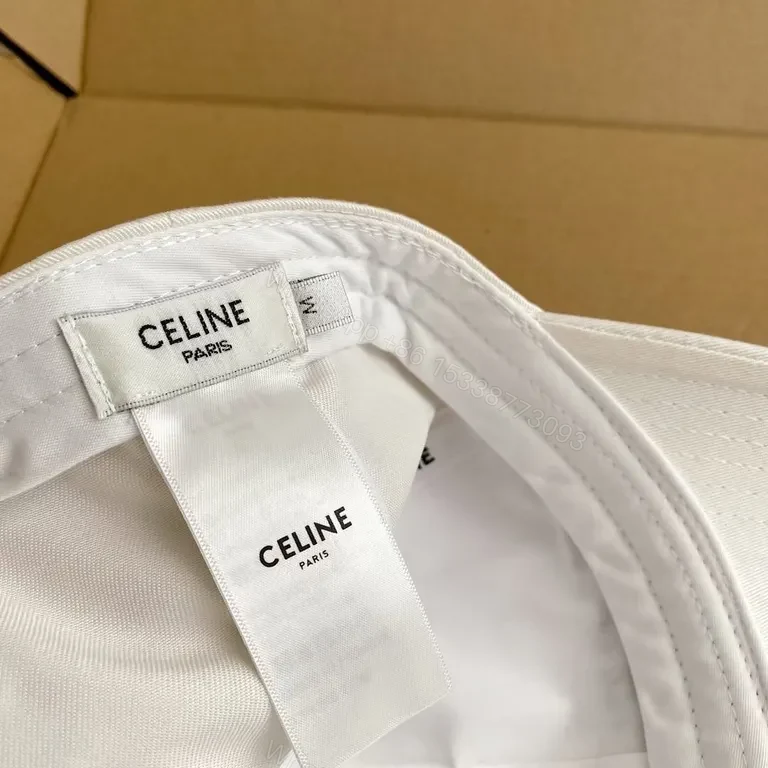 View 6 of Celine-Inspired Cap: Minimal Luxury Cotton Baseball Hat