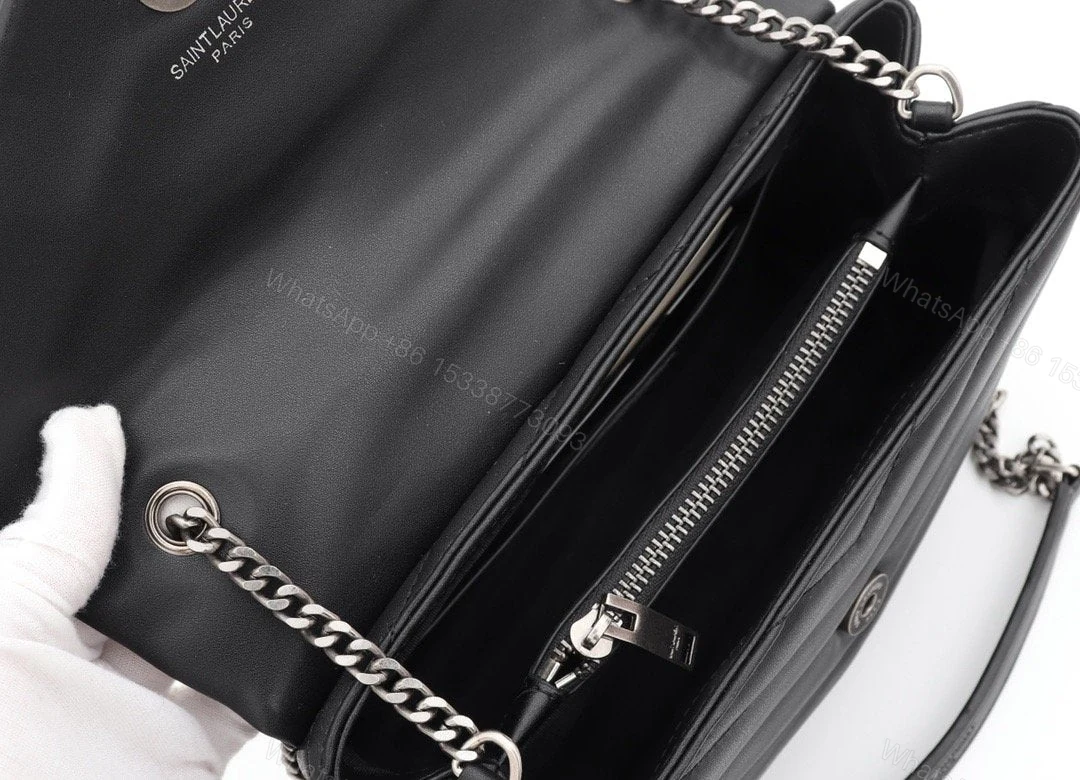 View 6 of Saint Laurent Women Loulou Small in Quilted