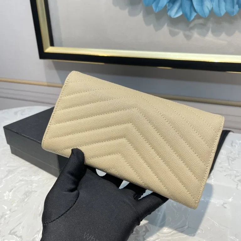 View 3 of Beige Quilted Envelope Clutch â€” Day-to-Night Sophistication