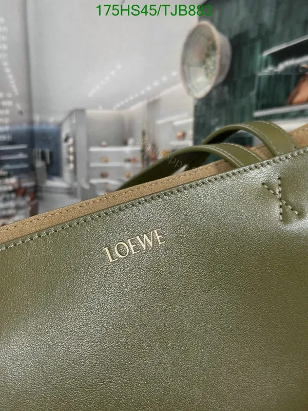 View 16 of Loewe Puzzle Fold Tote in Chocolate/Burgundy Shiny Calfskin DD9633