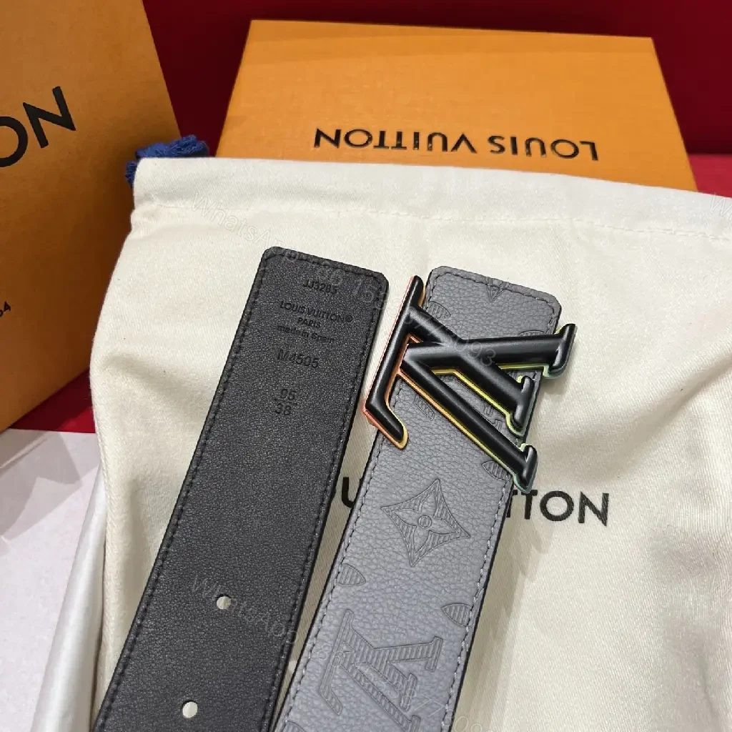 View 8 of Statement Monogram Belt: Leather, Modern Buckle, Premium Visually Bold