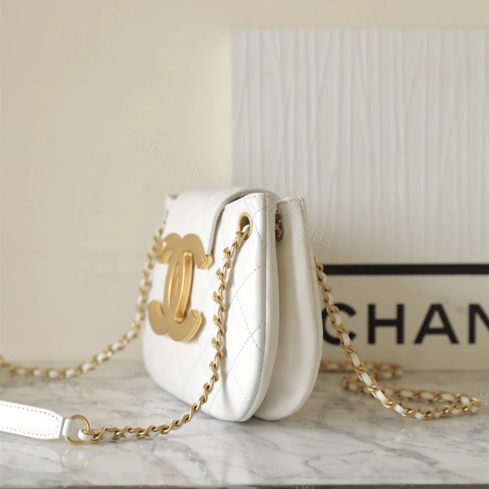 View 5 of 高仿Chanel*24C系列AS4609圓挎包白色小號免檢版