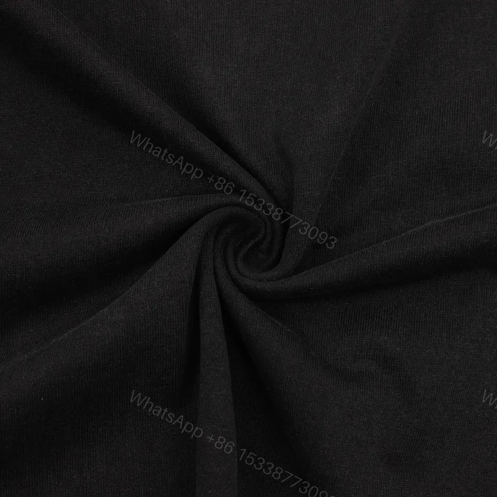 View 5 of Black Cotton Casual Crewneck T-Shirt with Chest Logo