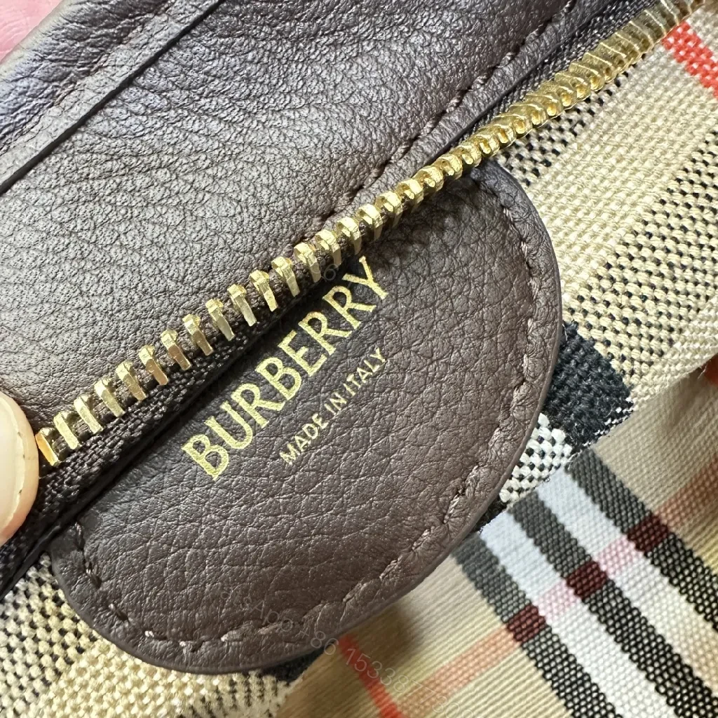 View 8 of Classic Check Tote Set: Luxe Silk-Lined Carryalls with Gold Hardware
