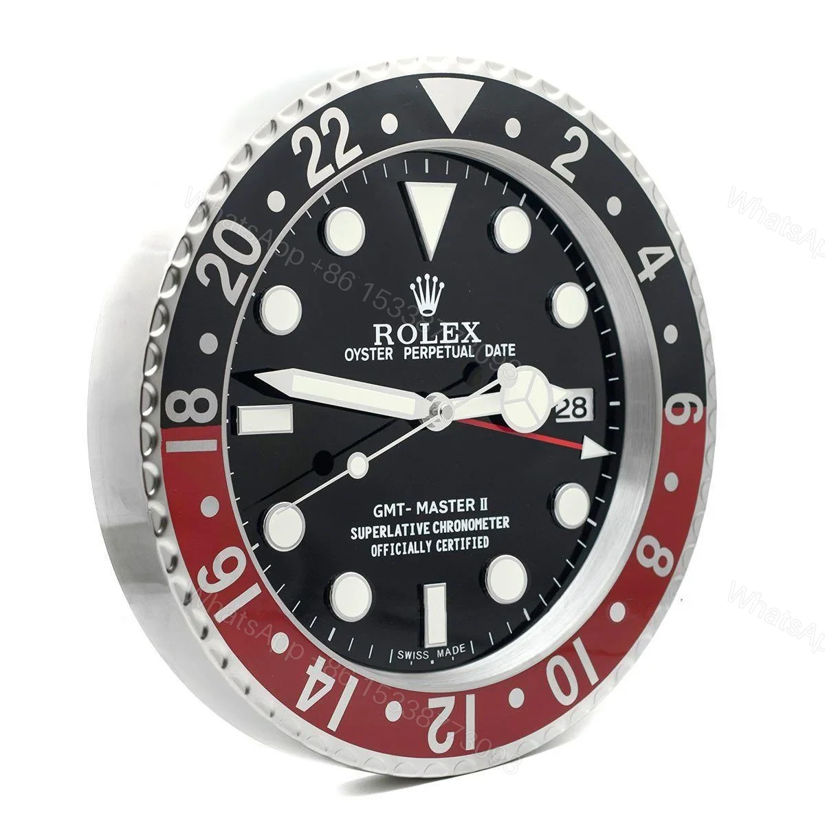 ROLEX WALL CLOCK – GMT MASTER II ‘COKE’ — view 1