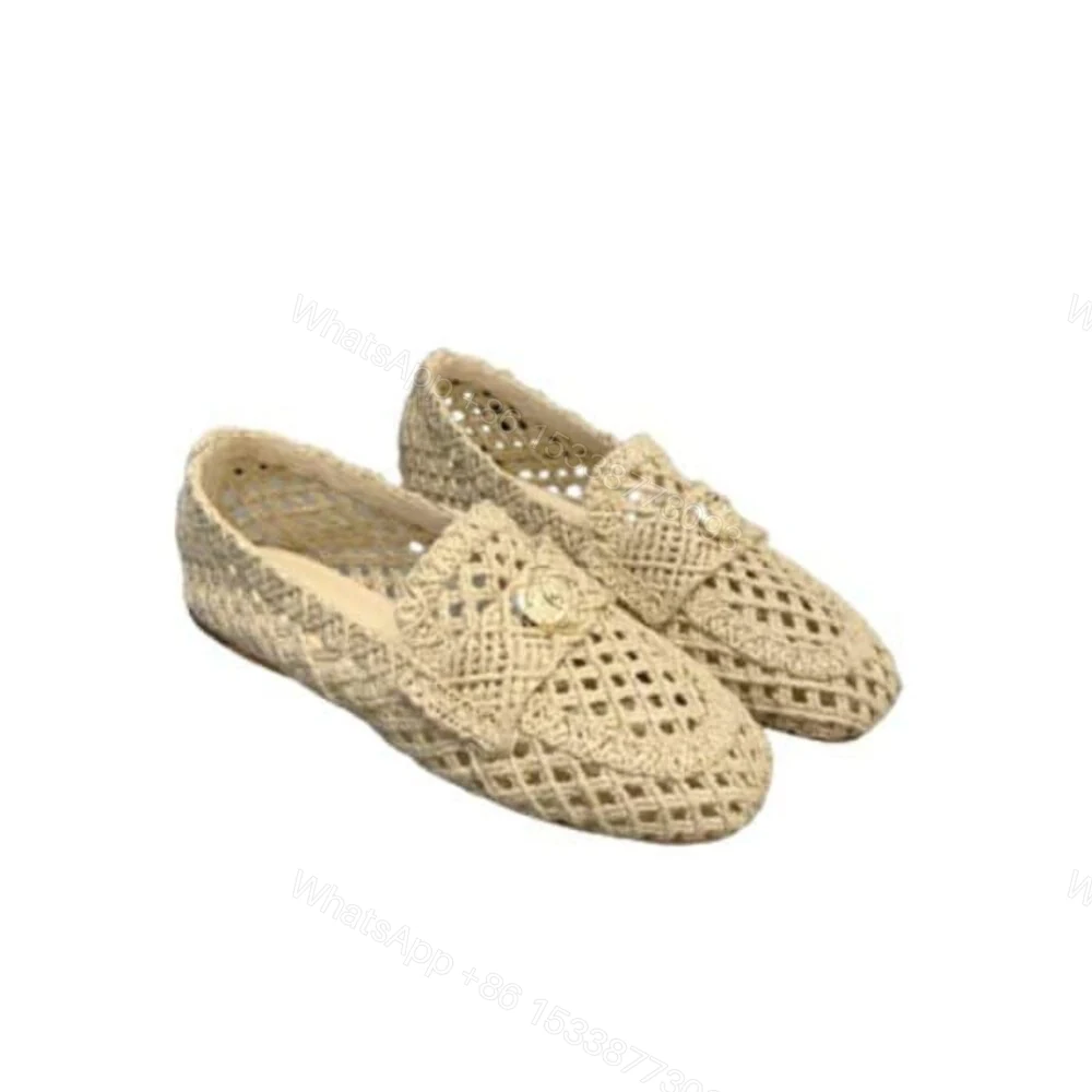 Chanel CC Cap Toe Slip On Loafers White — view 1