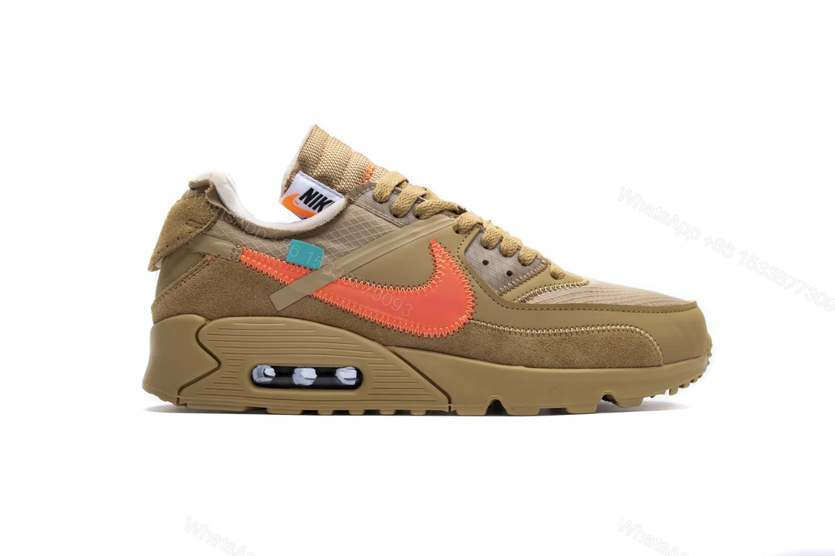 View 2 of Off-White x Nike Air Max 90 “Desert Ore" AA7293-200