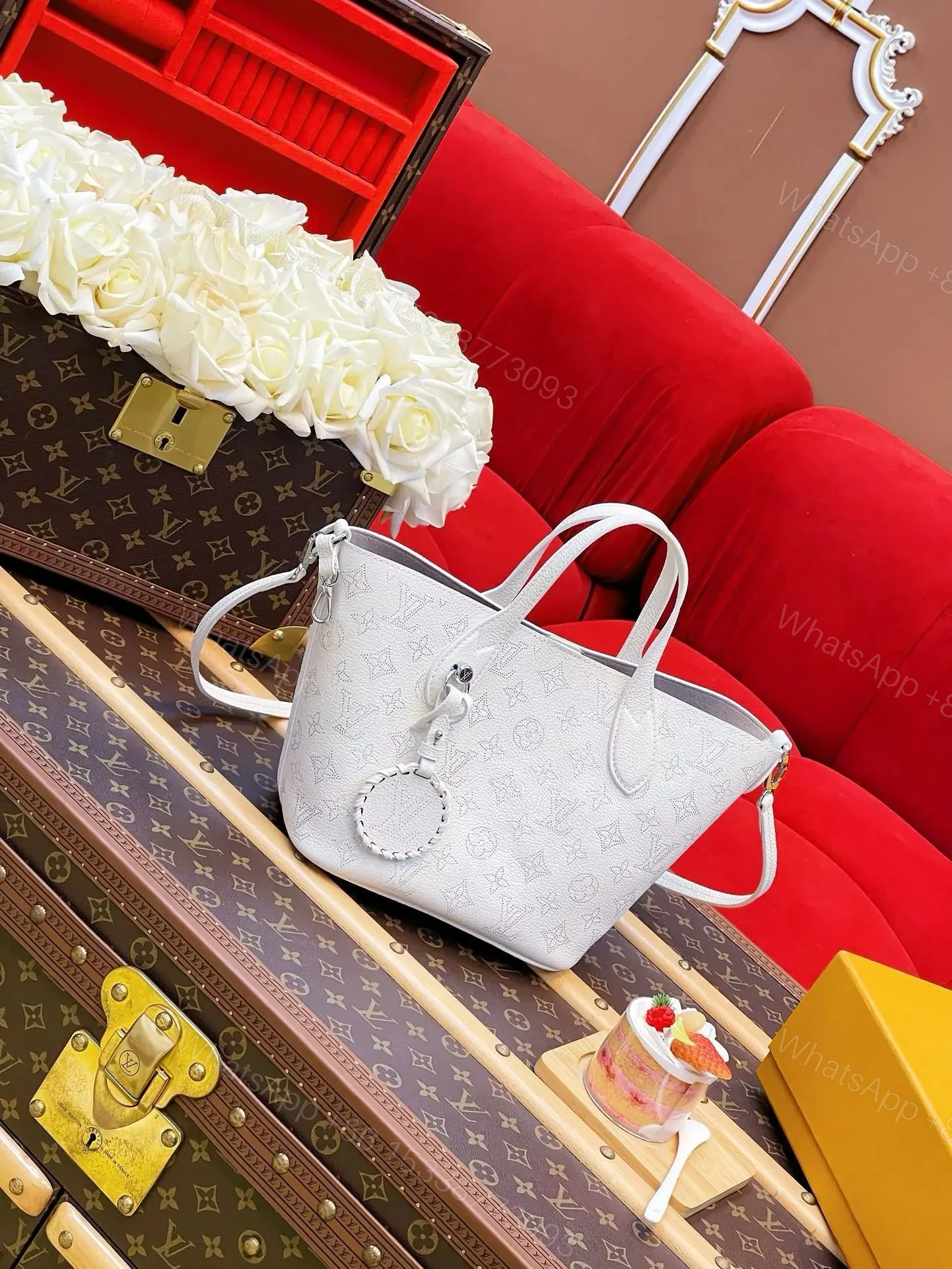 View 3 of Louis Vuitton Blossom PM Mahina leather 2-way shoulder bag
