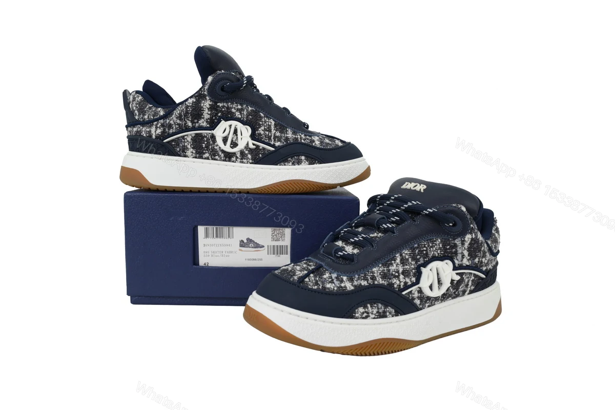 View 6 of Dior B9S Skater Tweed Navy Blue