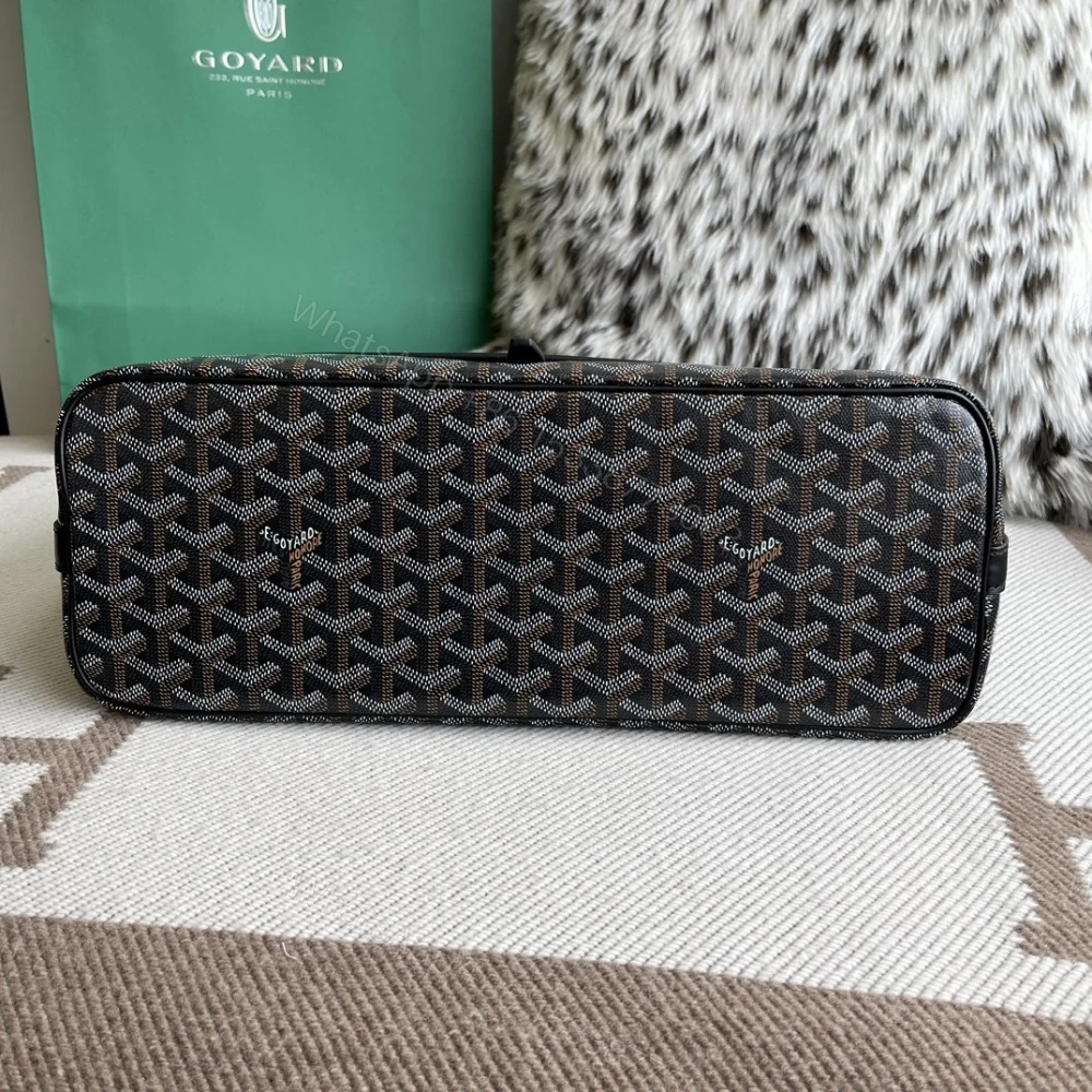 View 4 of 高仿Goyard*Capetien系列CAPETIM郵差包黑色中號免檢版