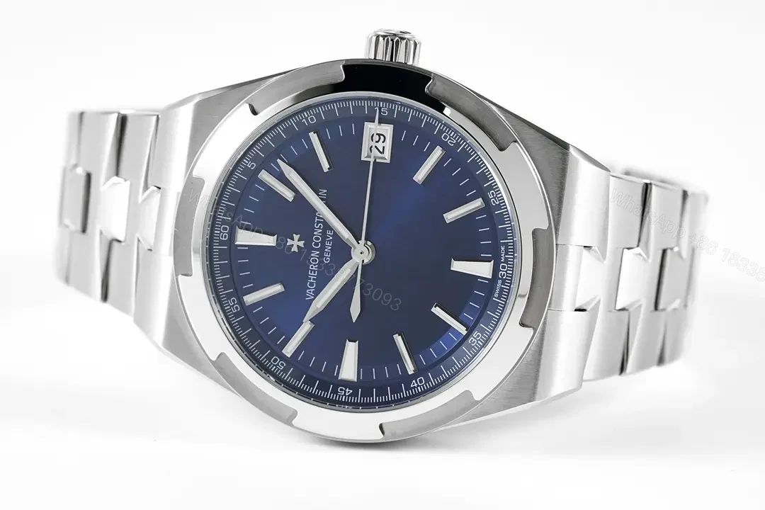 View 2 of 8F Factory Vacheron Constantin Overseas Blue Dial Stainless Steel Watch with Interchangeable Strap System