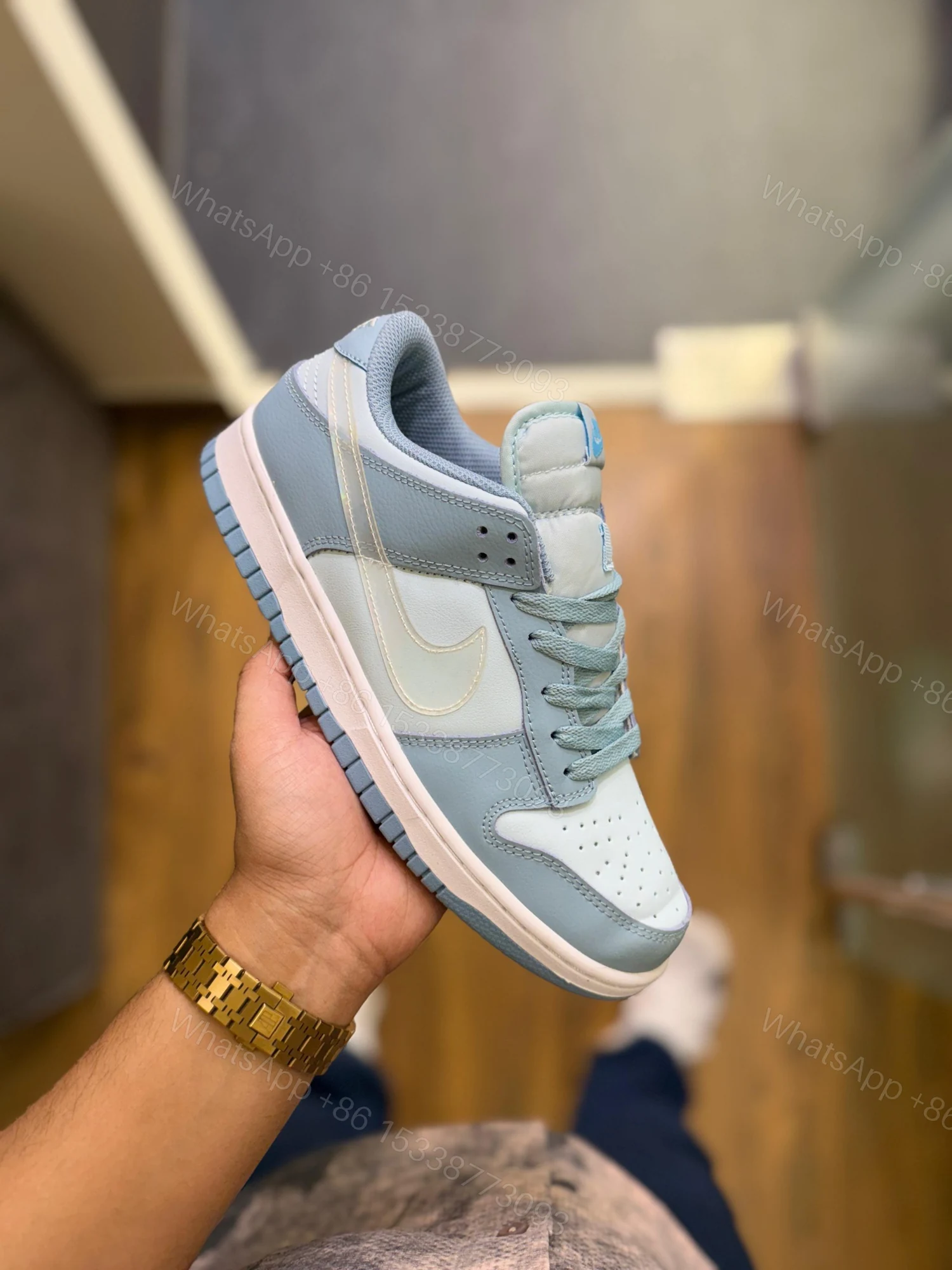 View 5 of FIRST COPY NIKE SB DUNK AQUA CLEAR SHOES FOR MEN