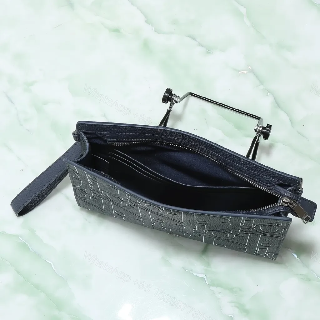 View 7 of Monogram Textured Clutch: Sleek Evening to Daybag