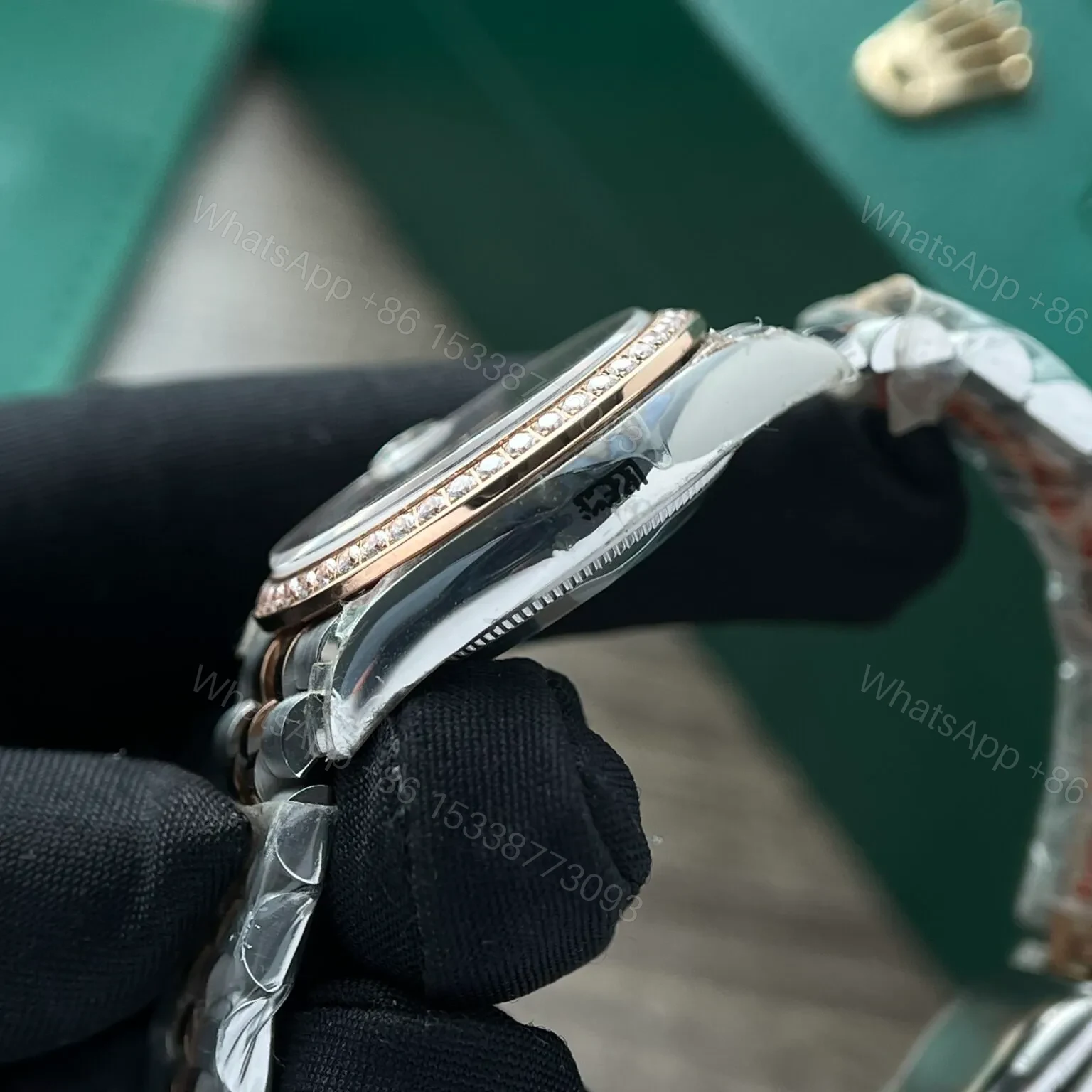 View 6 of Rolex Datejust Mother of Pearl Diamond Dial 126201-0021 36 mm