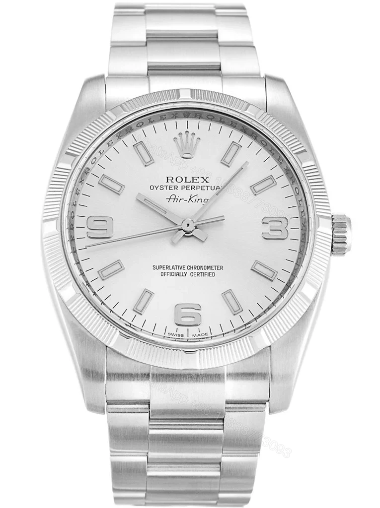 Replica Rolex Air-King Silver Dial 114210 — view 1
