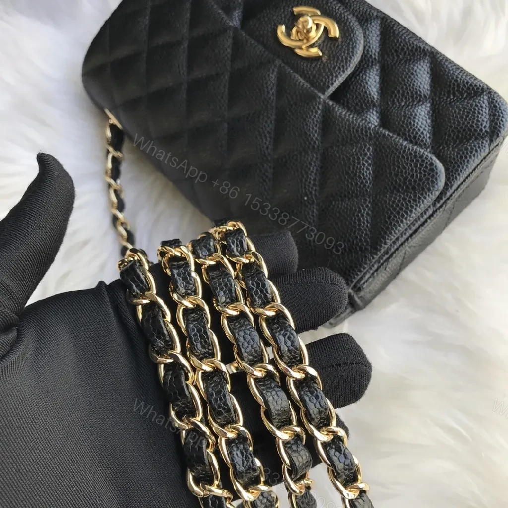 View 4 of Colorful Quilted Chain Bag: Compact Luxury Everyday Elegance