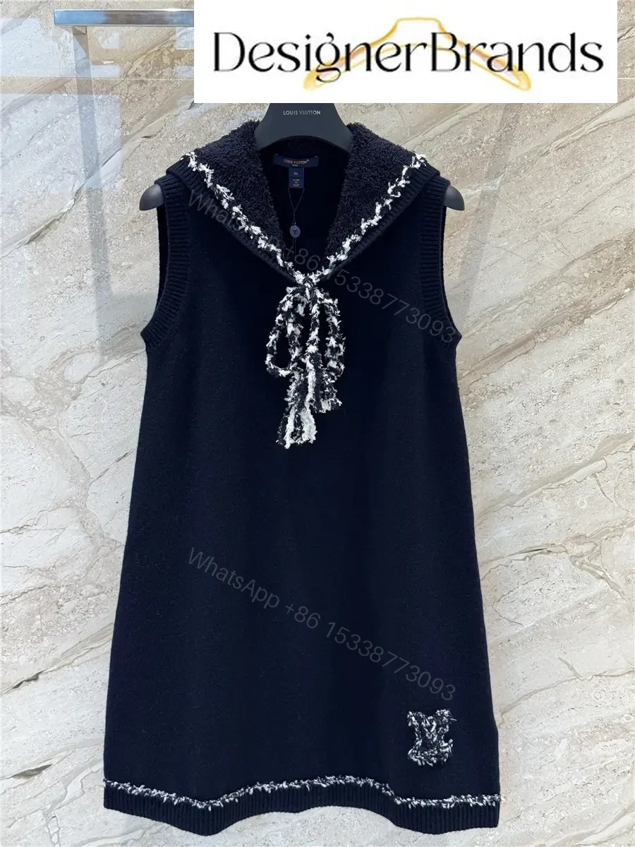 Louis Vuitton Sailor-Collar Knitted Dress — view 1