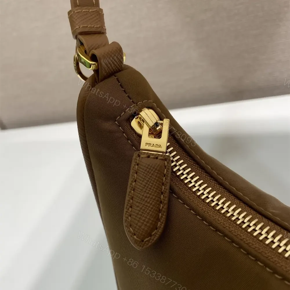 View 6 of 高仿Prada*RE-Nylon系列1N204M腋下包棕色Mini免檢版