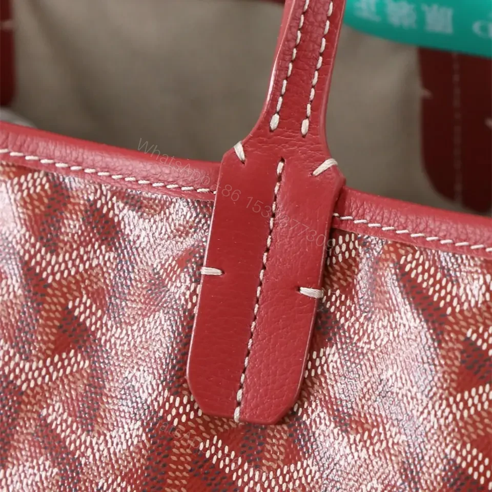 View 12 of 高仿Goyard*STLOUIP5滿印Tote手提袋鮮紅免檢版小號