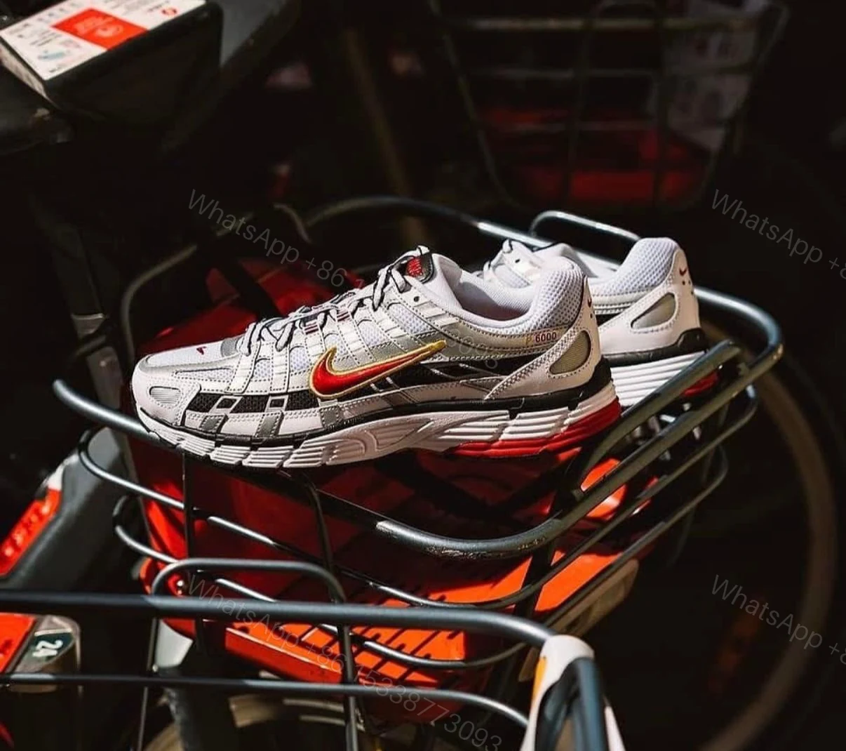 View 4 of FIRST COPY NIKE P-6000 TRAINER METALLIC RED FOR MEN