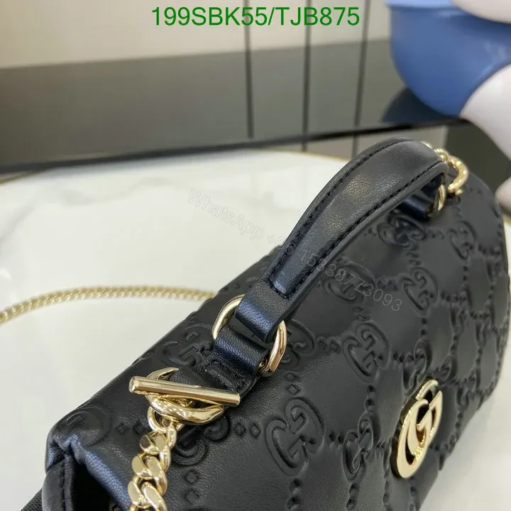 View 74 of Gucci Rosso Ancora Red Leather Mini Top Handle Bag HG258