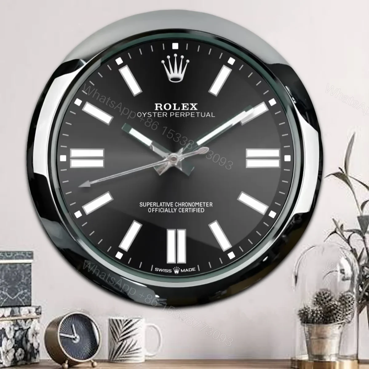 View 4 of ROLEX WALL CLOCK – OYSTER PERPETUAL BLACK