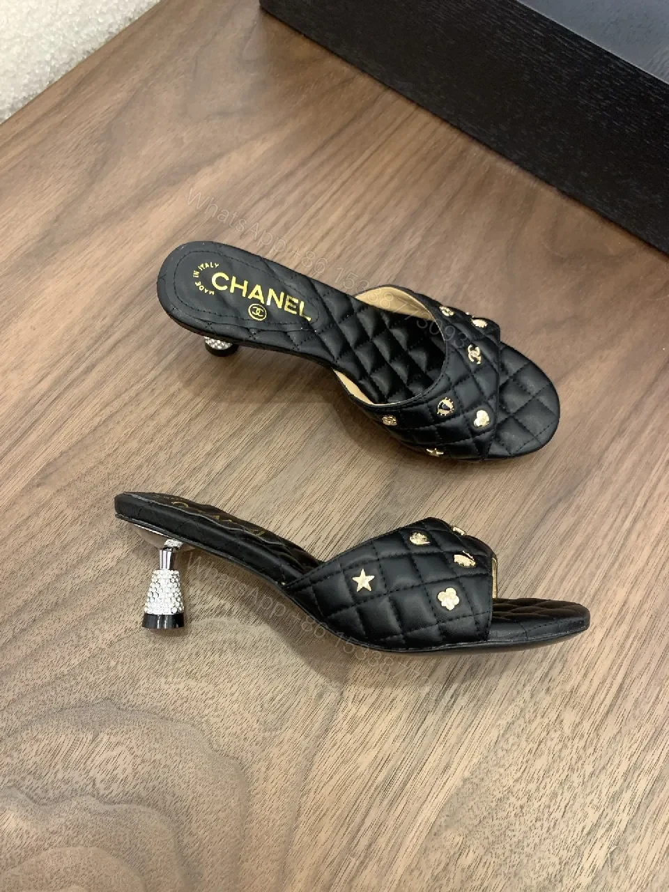 View 6 of Patterned Quilted Slip-Ons: Luxe Comfort Sandals