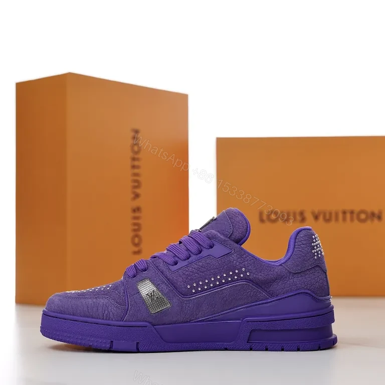 View 9 of Bold Violet Suede Sneaker: Luxe Streetwear Comfort