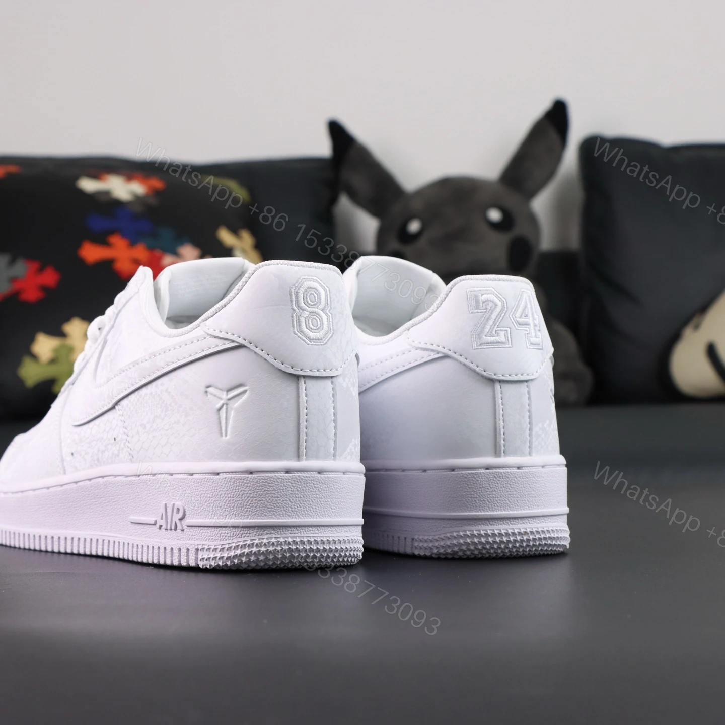 View 5 of Kobe Bryant Air Force 1 Forever White Reps