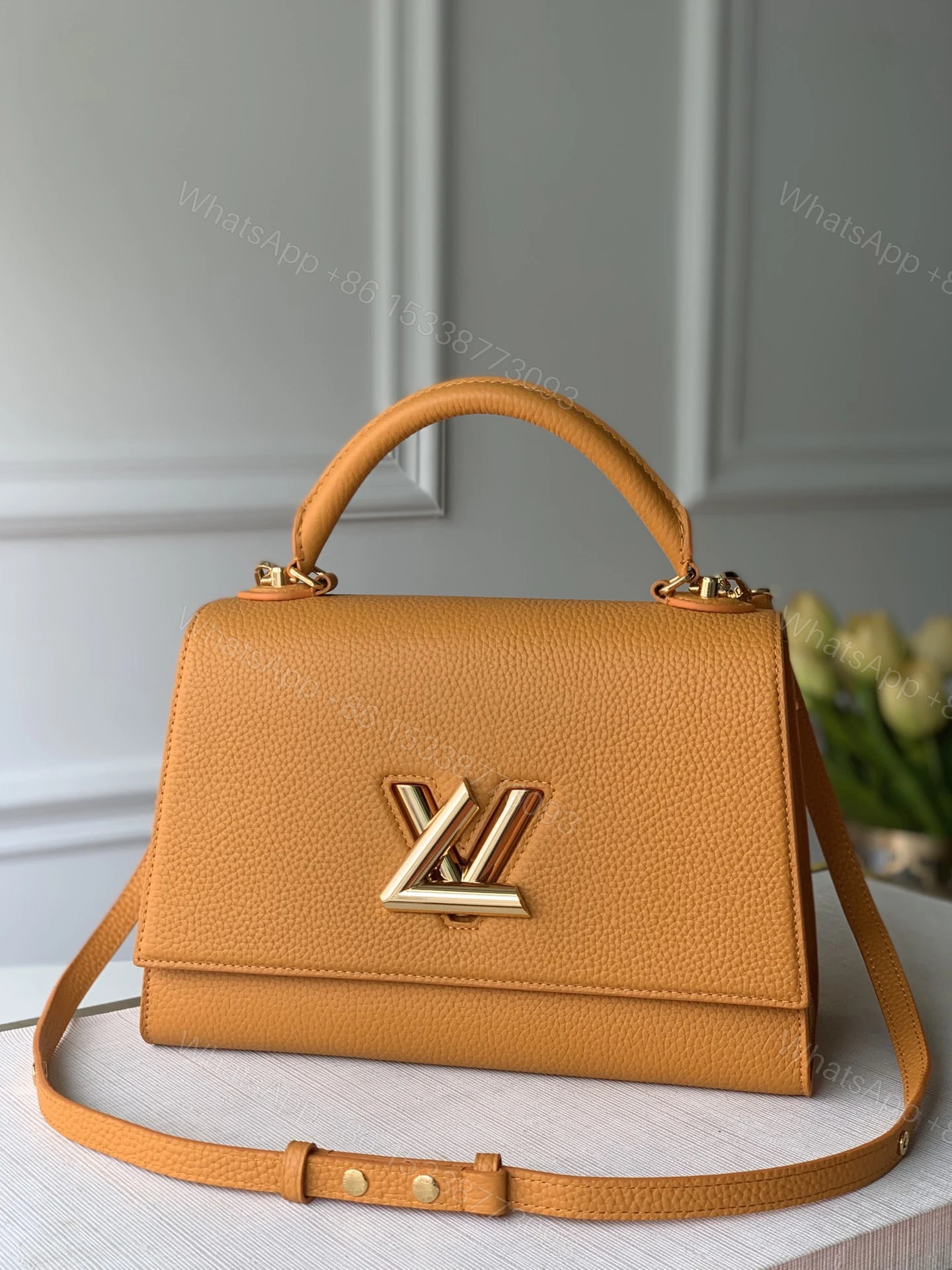 LV 一比一 Capucines BB 橙色手提包 小牛皮百搭氣質款 — view 1