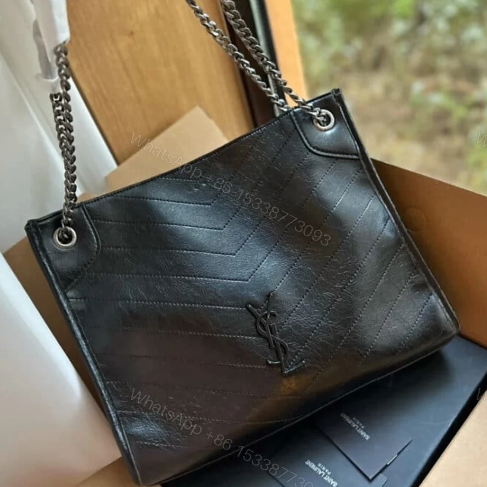 View 2 of Saint Laurent Medium Niki Shopping Bag Black 33Cm