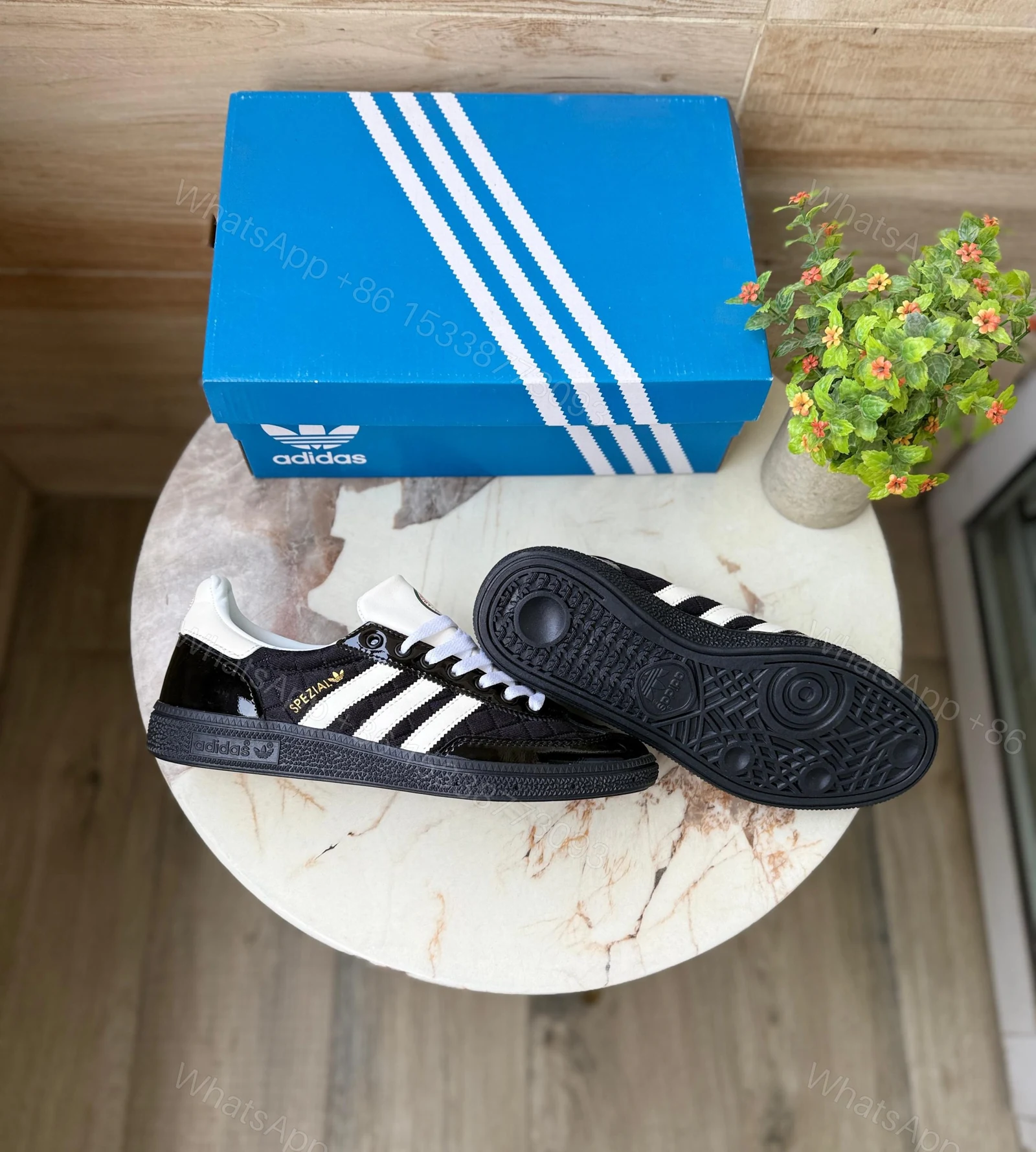 View 3 of ADIDAS ORIGINALS HANDBALL SPEZIAL PATENT BLACK