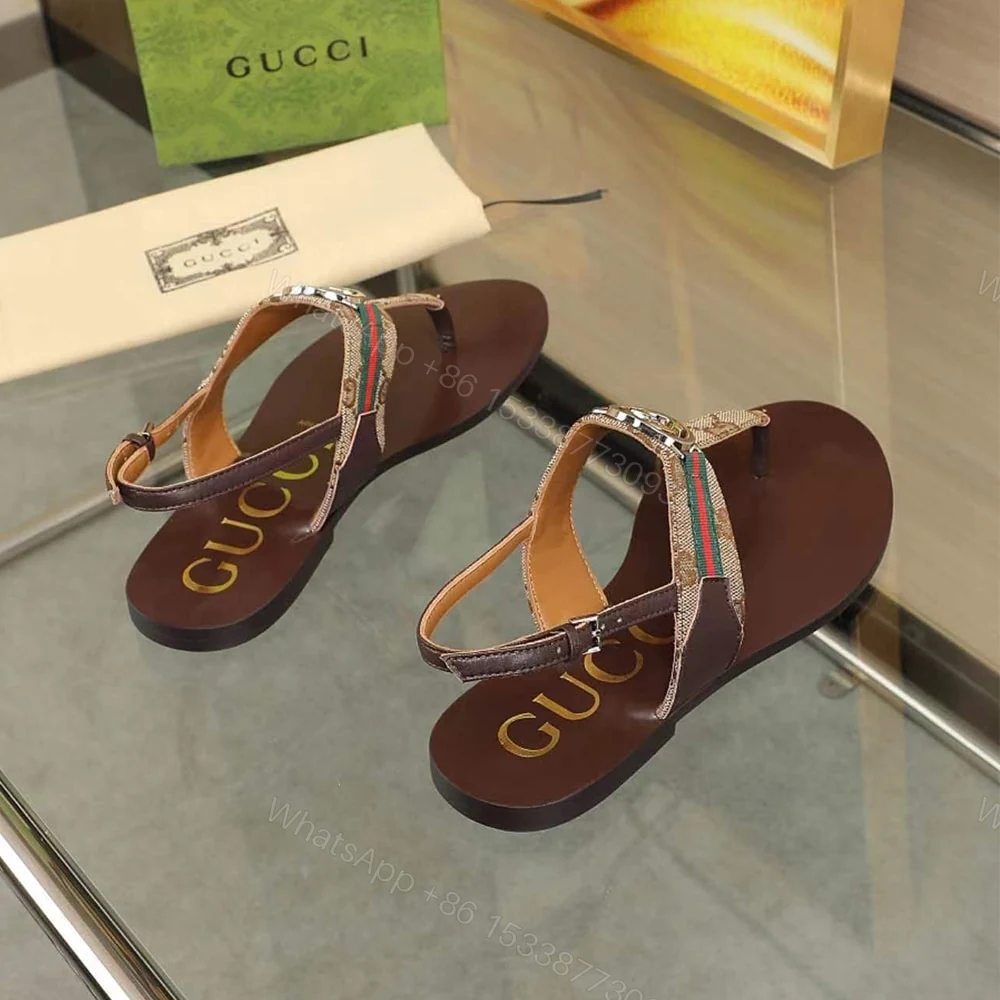 View 8 of GUCCI Women’s Interlocking G Web sandal 224201