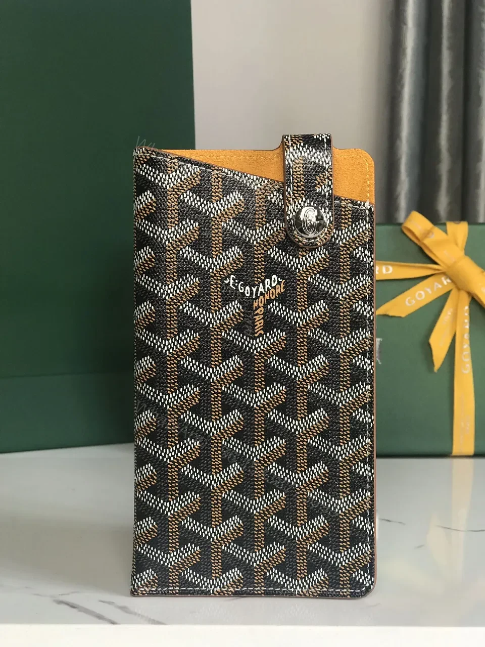 Signature Cardholder Organizer: Monogram Canvas Case, Leather Trim, Slim — view 1
