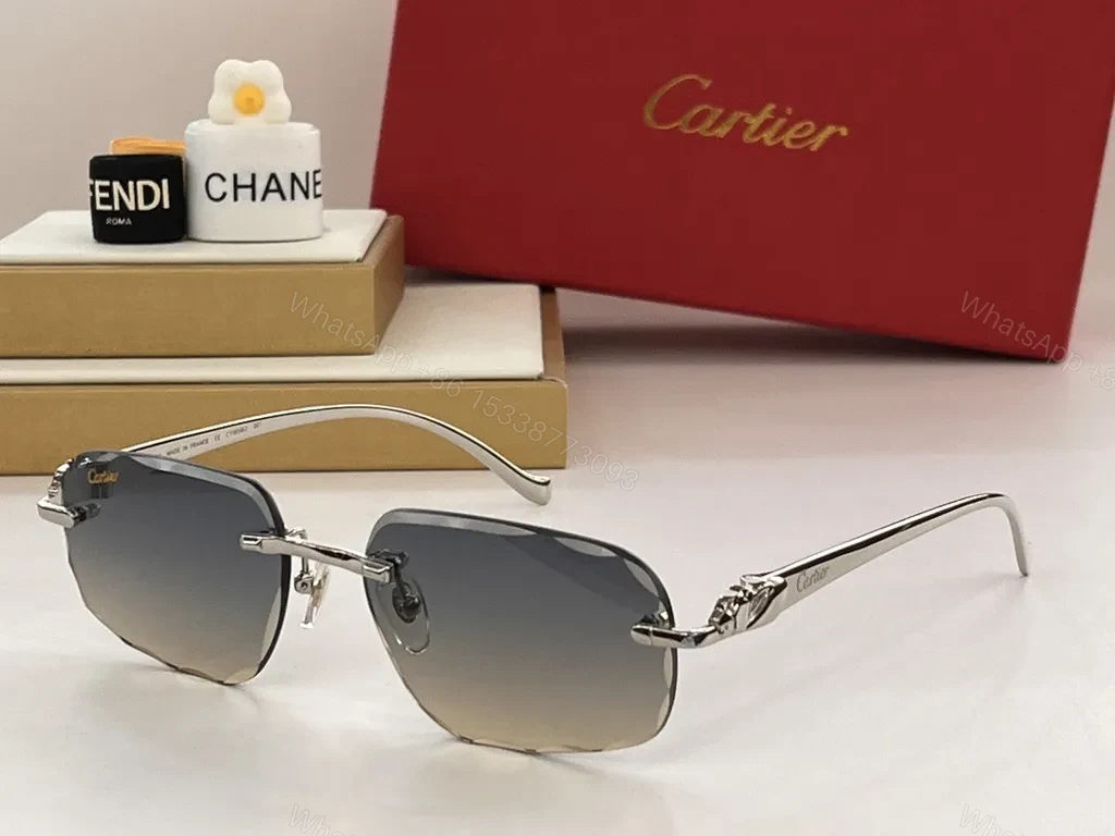 View 5 of Gold-Tone Cartier Sunglasses: Luxury Everyday Comfort